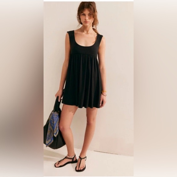 Free People Dresses & Skirts - NWT FREE PEOPLE FP Beach Mazarine Mini Dress Large Black